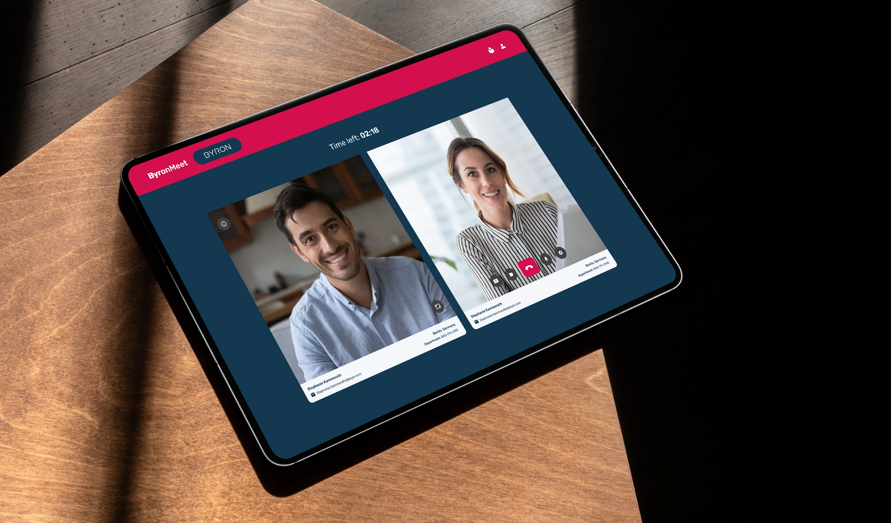 Bayronnect on tablet