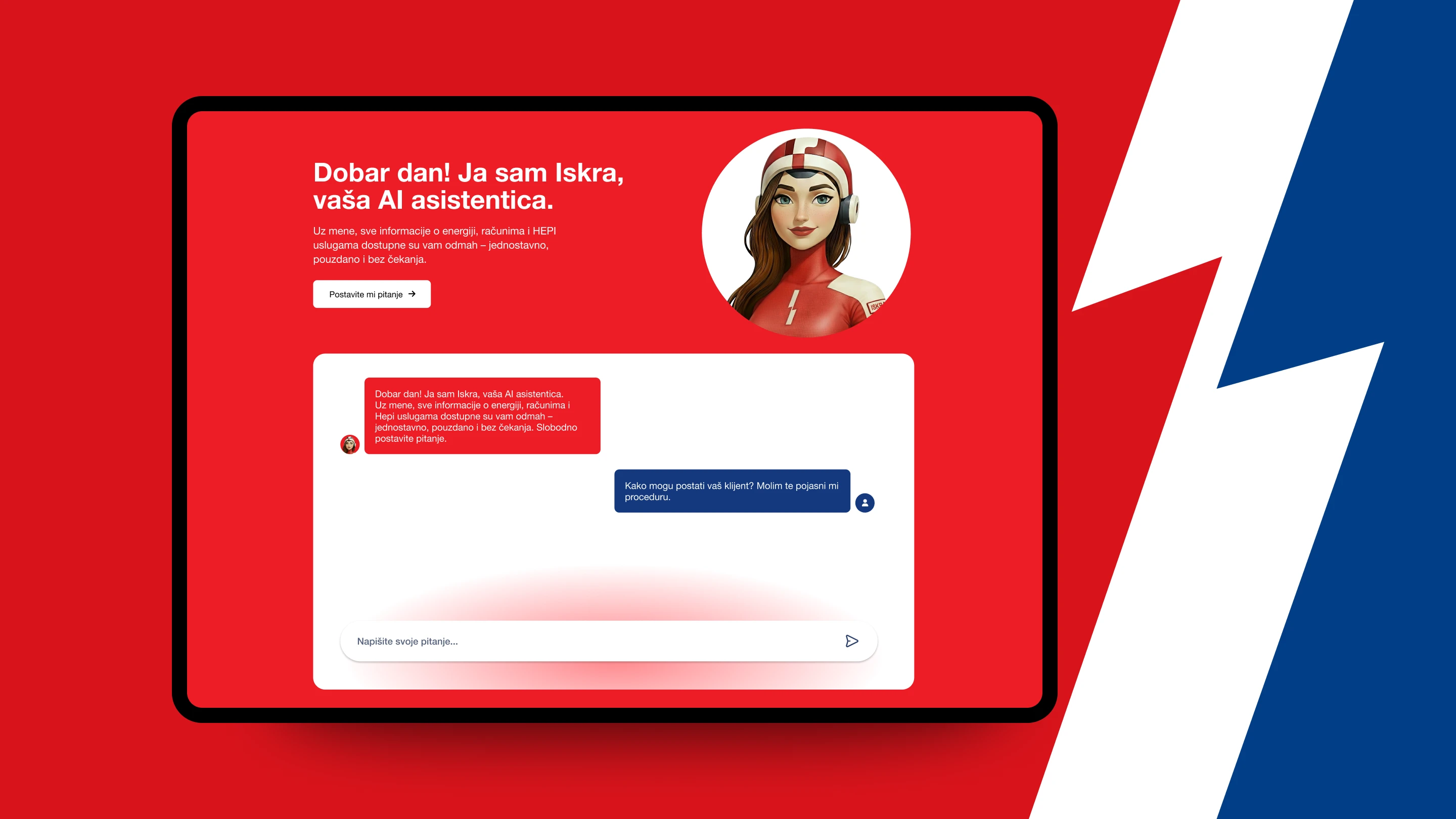 HEP Iskra AI 24/7 Customer Support Assistant